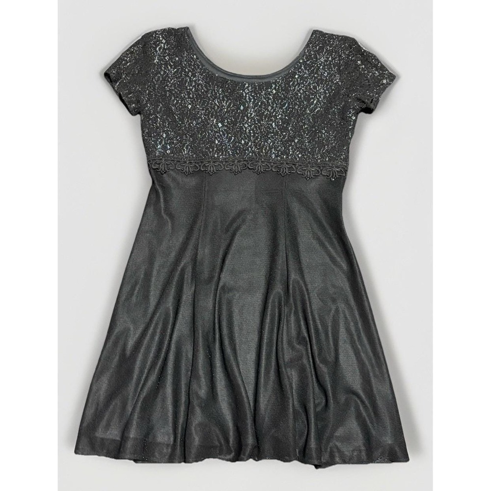 Vintage Y2K 90s Dress Whimsygoth Fairy Babydoll Goth Emo Lace Iridescent Punk